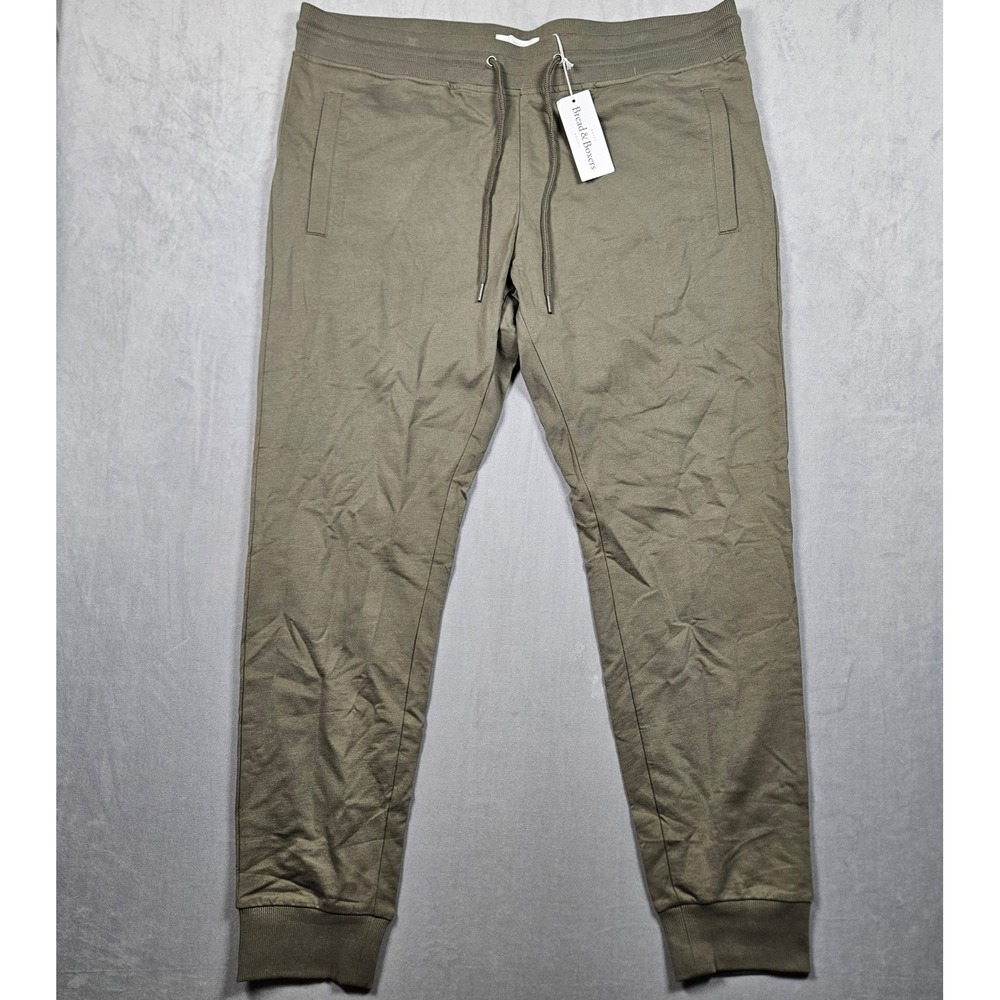 NEW Bread & Boxers Lounge Pant Mens XXL Olive Green 100% Cotton Sweatpants